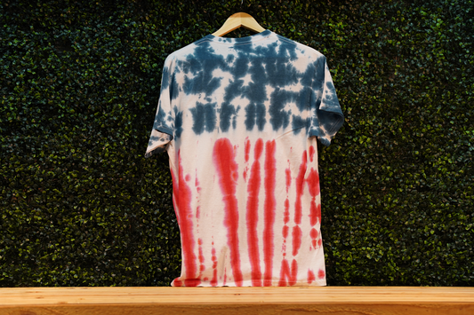 RED WHITE N' BLUE TIE DyE TEE