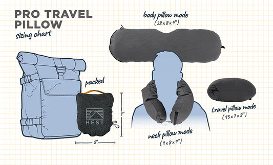 HEST PRO TRAVEL PILLOW
