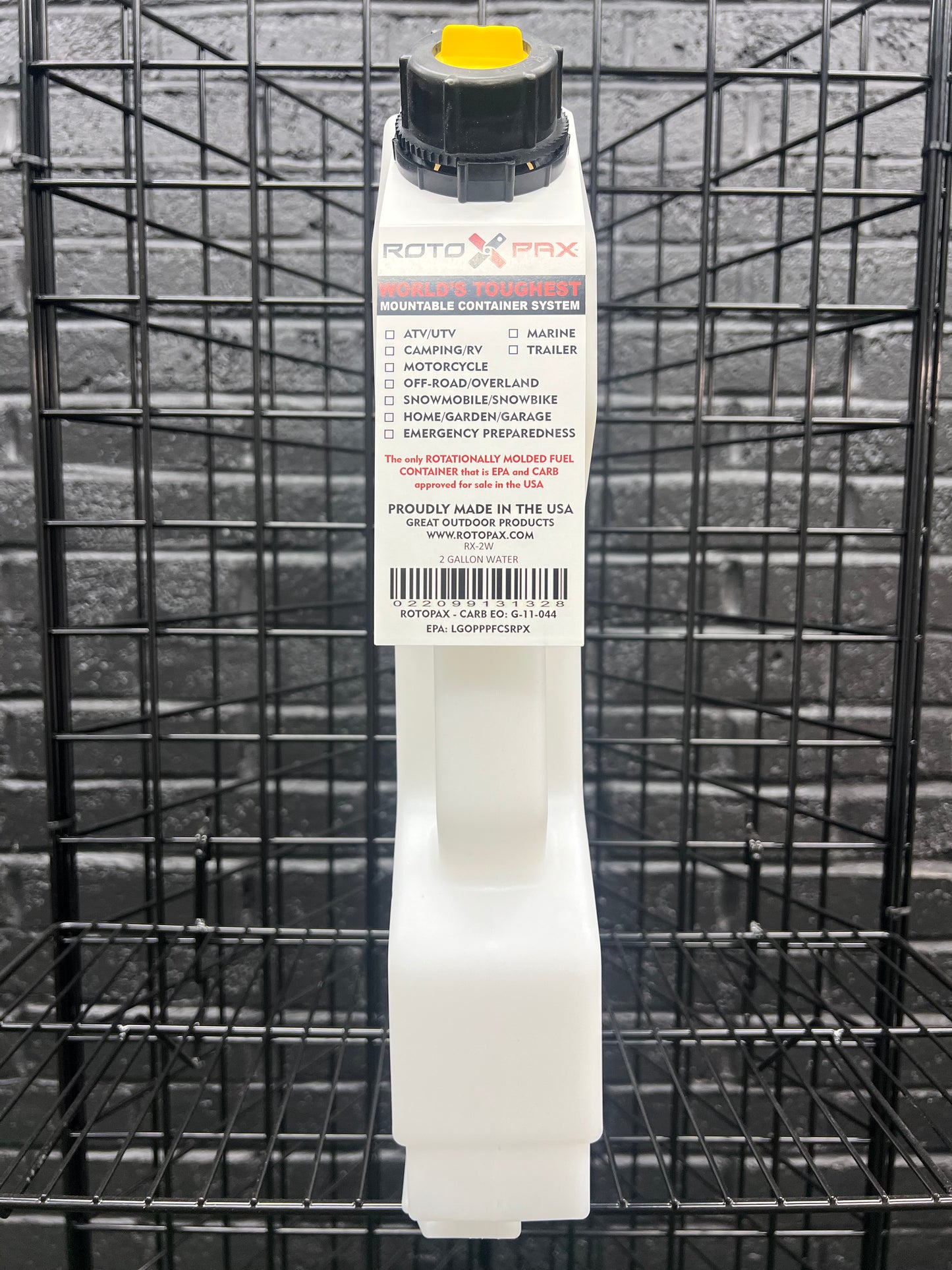 RotopaX 2 Gallon Water - White