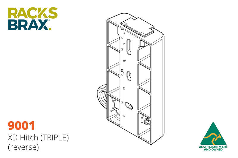 Racksbrax XD Hitch (Triple)