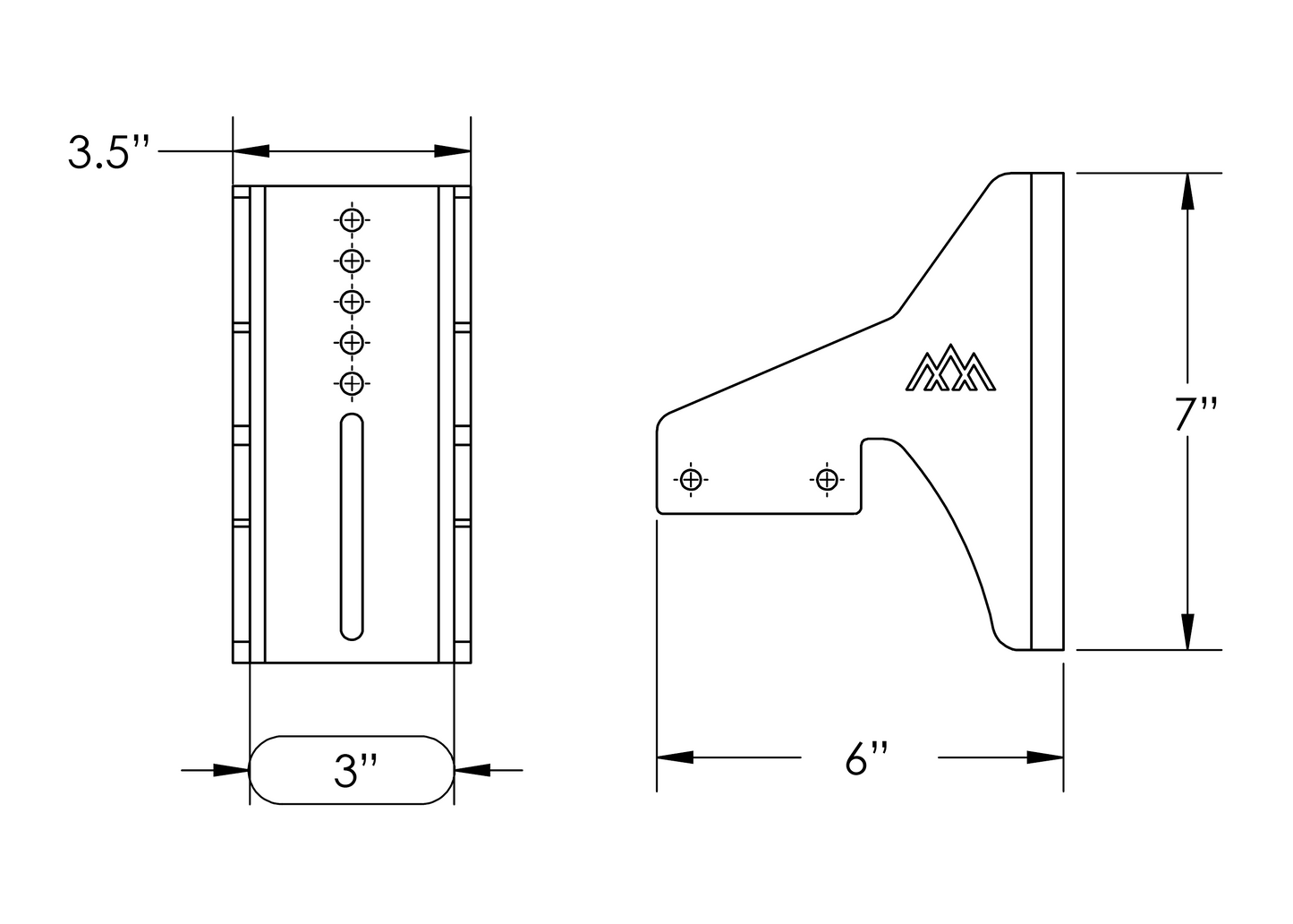 HD Awning Brackets for DRIFTR Roof Racks