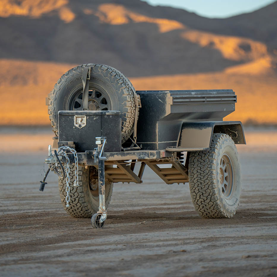 Off Road Trailer - Military Style With Full Articulating Suspension, Wheels and Brake Controller