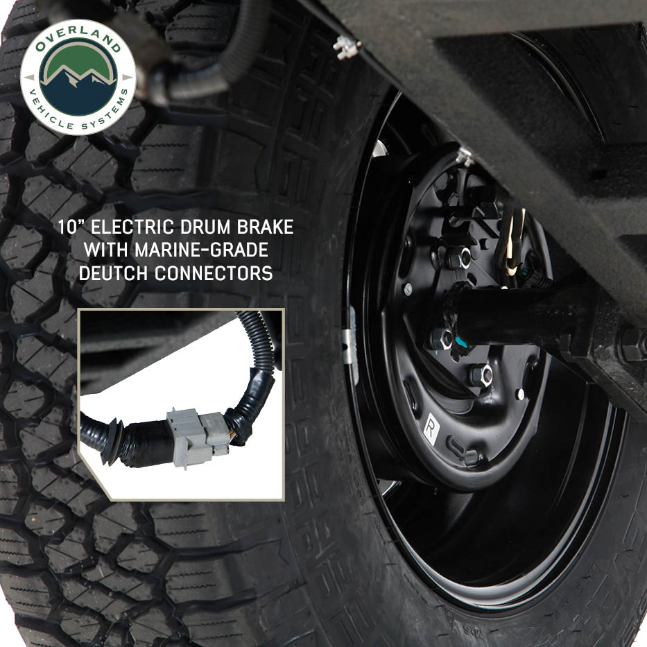 Off Road Trailer - Military Style With Full Articulating Suspension, Wheels and Brake Controller