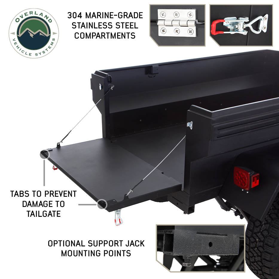 Off Road Trailer - Military Style With Full Articulating Suspension, Wheels and Brake Controller