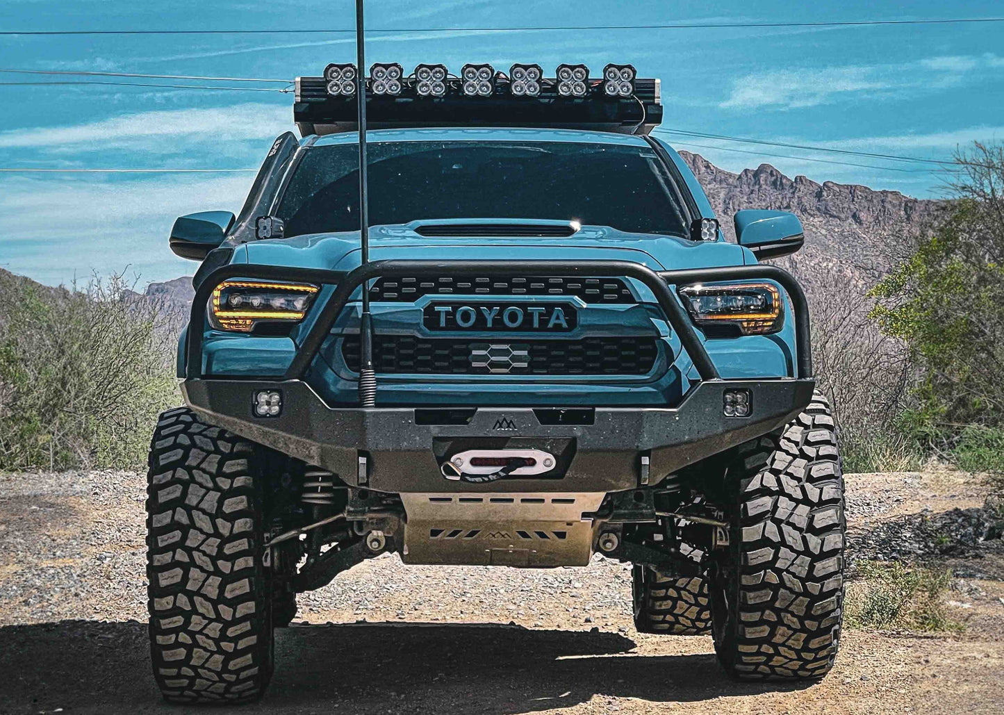 Toyota Tacoma 3rd Gen (2016-2023) Hi-Lite Overland Front Bumper [Bull Bar]