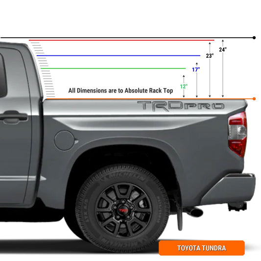 Toyota Tundra Bed Rack for Retrax XR Covers | XTR1